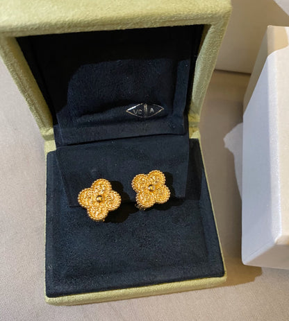 [Perla Lux]CLOVER MEDIUM 1 MOTIFS LAVA EARRINGS
