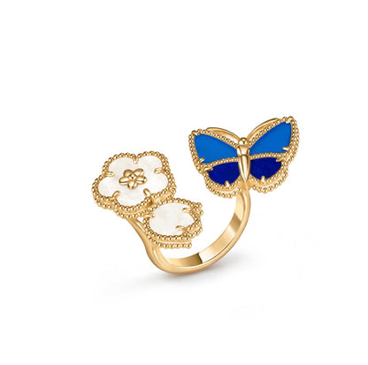 [Perla Lux]LUCKY 3 MOTIF GOLD RING