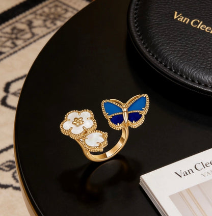[Perla Lux]LUCKY 3 MOTIF GOLD RING