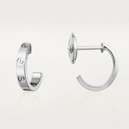 [Perla Lux]LOVE EARRINGS 2.65MM SILVER