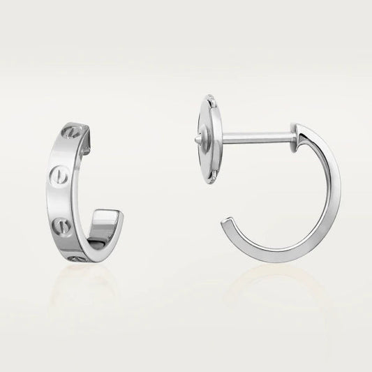 [Perla Lux]LOVE EARRINGS 2.65MM SILVER