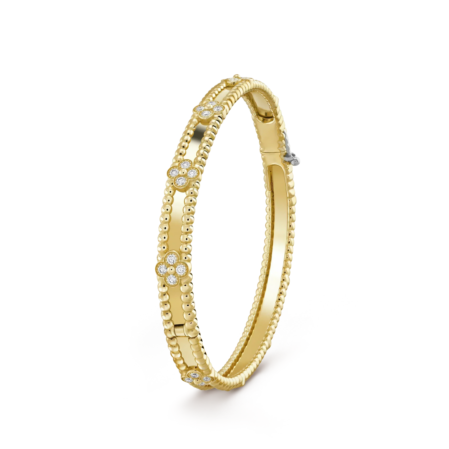 [Perla Lux]CLOVER BRACELET 4MM DIAMONDS
