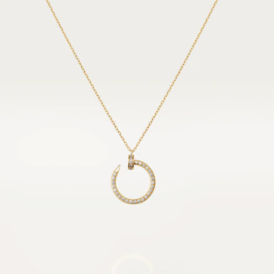 [Perla Lux]JUSTE NECKLACE GOLD DIAMONDS