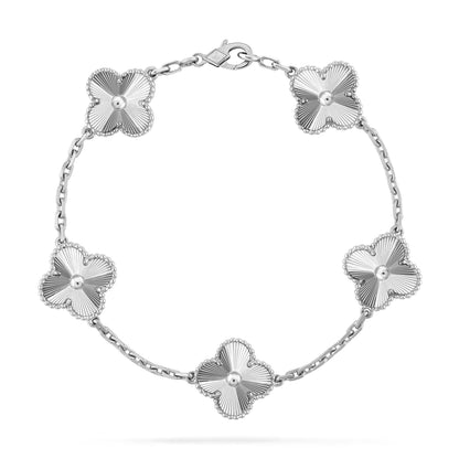 [Perla Lux]CLOVER SILVER 5 MOTIFS BRACELET