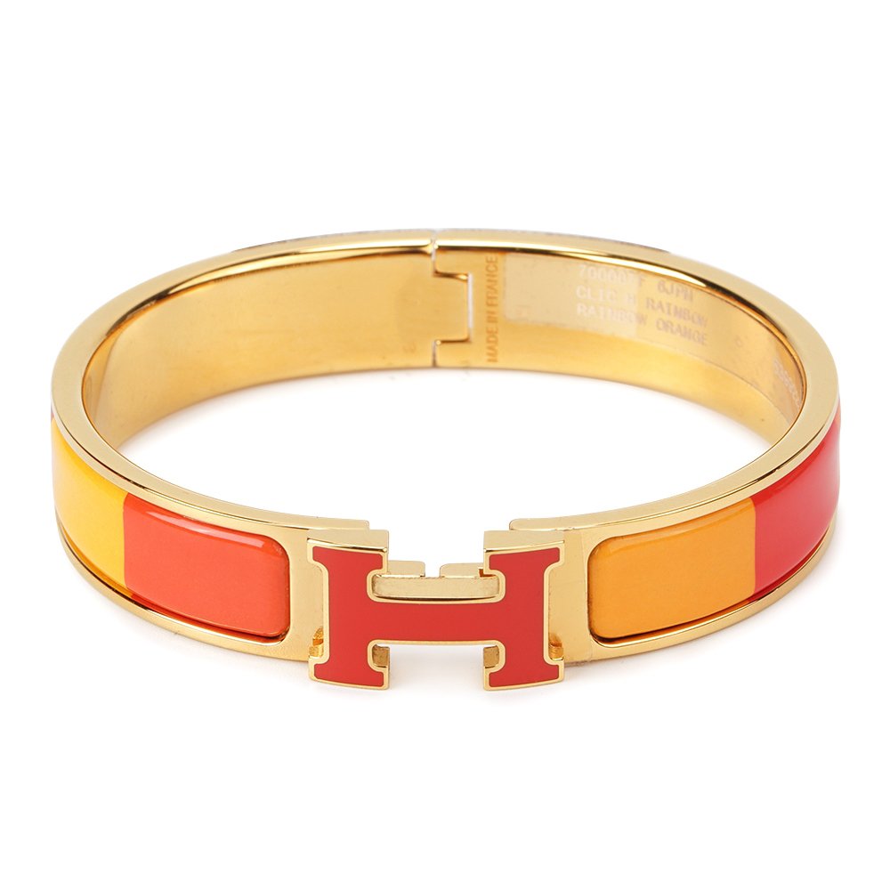 [Perla Lux]H BRACELET ORANGE RAINBOW CERAMIC