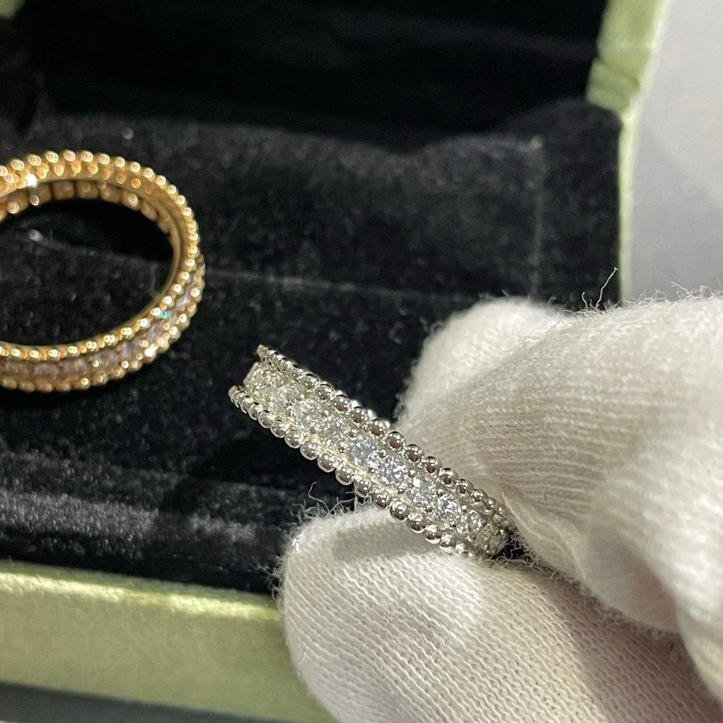 [Perla Lux]PERLEE DIAMOND ROSE GOLD RING