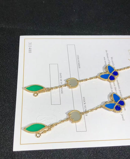 [Perla Lux]LUCKY SPRING BUTTERFLY 5 MOTIF BRACELET