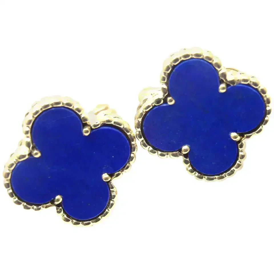 [Perla Lux]CLOVER MINI 9.5MM TURQUOISE EARRINGS