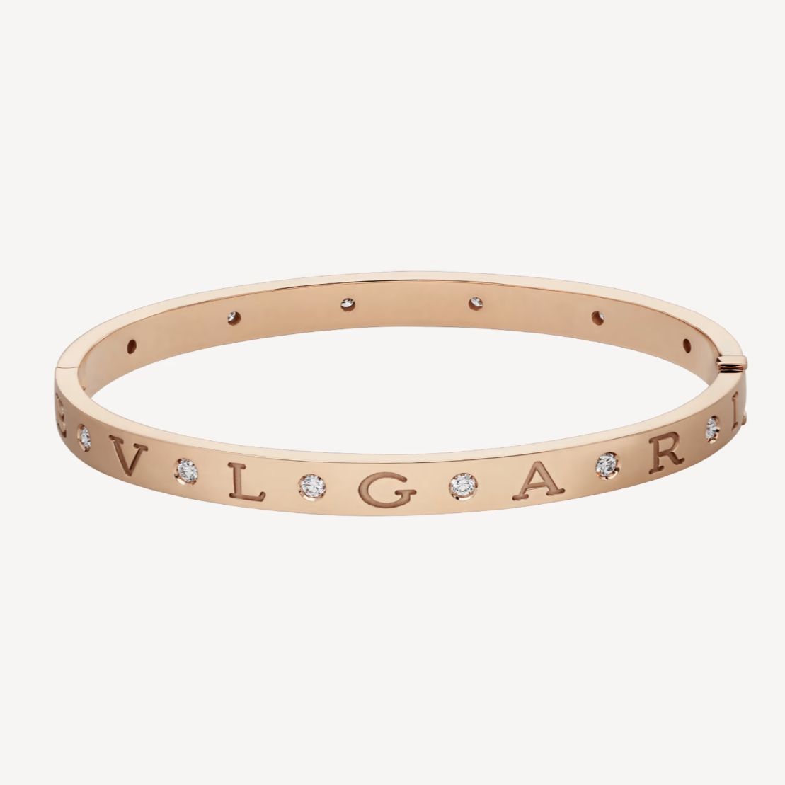 [Perla Lux]ZERO 1 PINK GOLD 12 DIAMONDS BRACELET