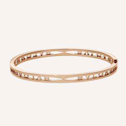 [Perla Lux]ZERO 1 SPIRAL LOGO PINK GOLD BRACELET