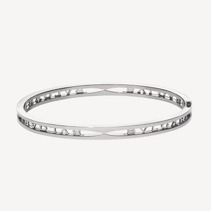 [Perla Lux]ZERO 1 SPIRAL LOGO SILVER BRACELET