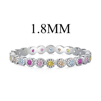 [Perla Lux]Unique Scintillating Round Cut Daily Ring