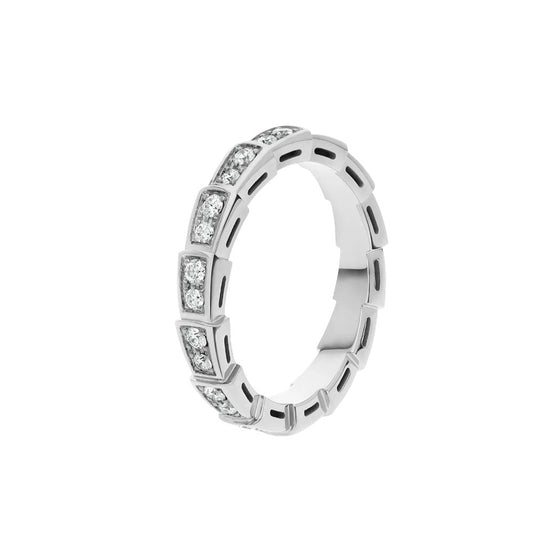 [Perla Lux]SERPENTI RING SILVER DIAMOND PAVED 3MM