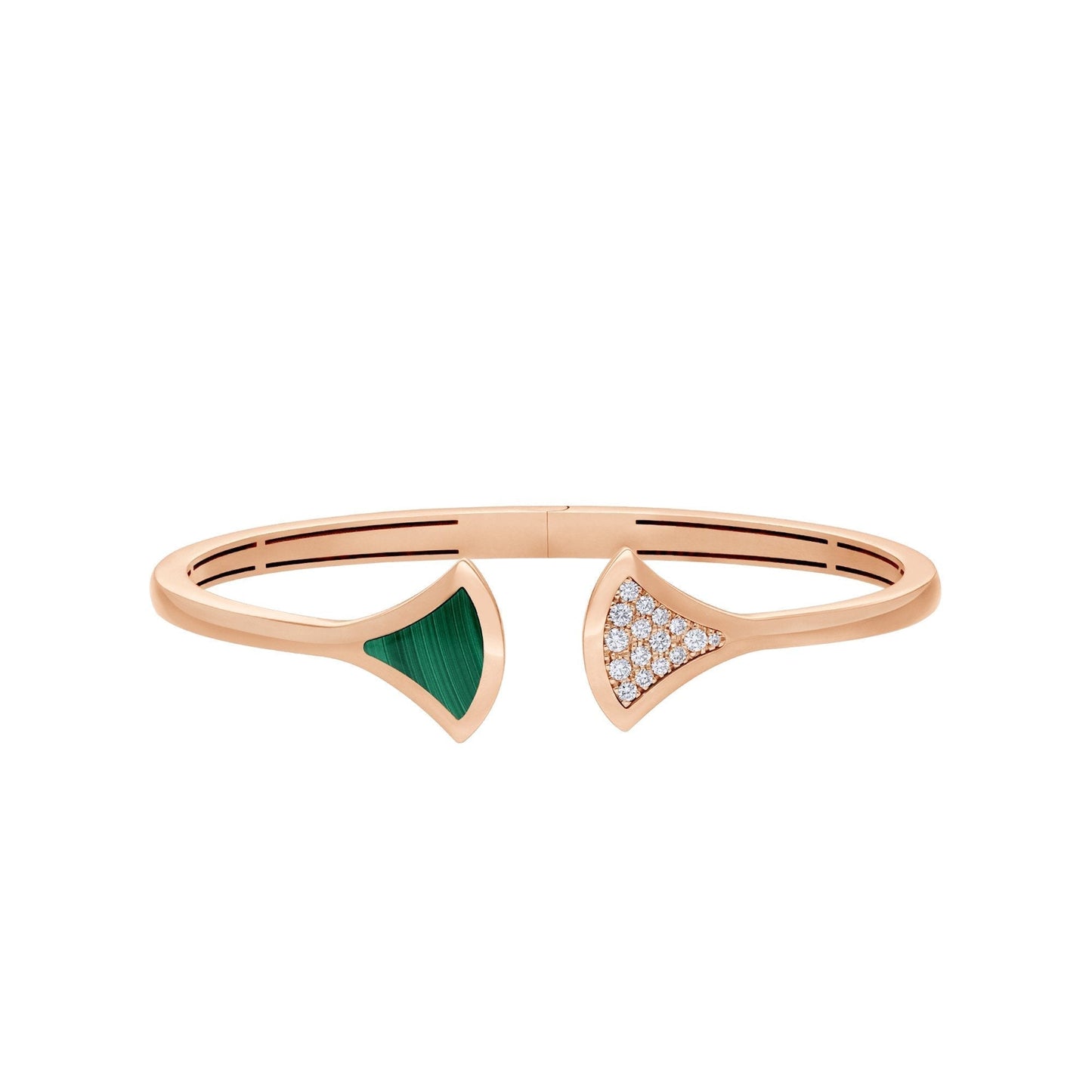 [Perla Lux]DREAM BRACELET OPEN MALACHITE PINK GOLD