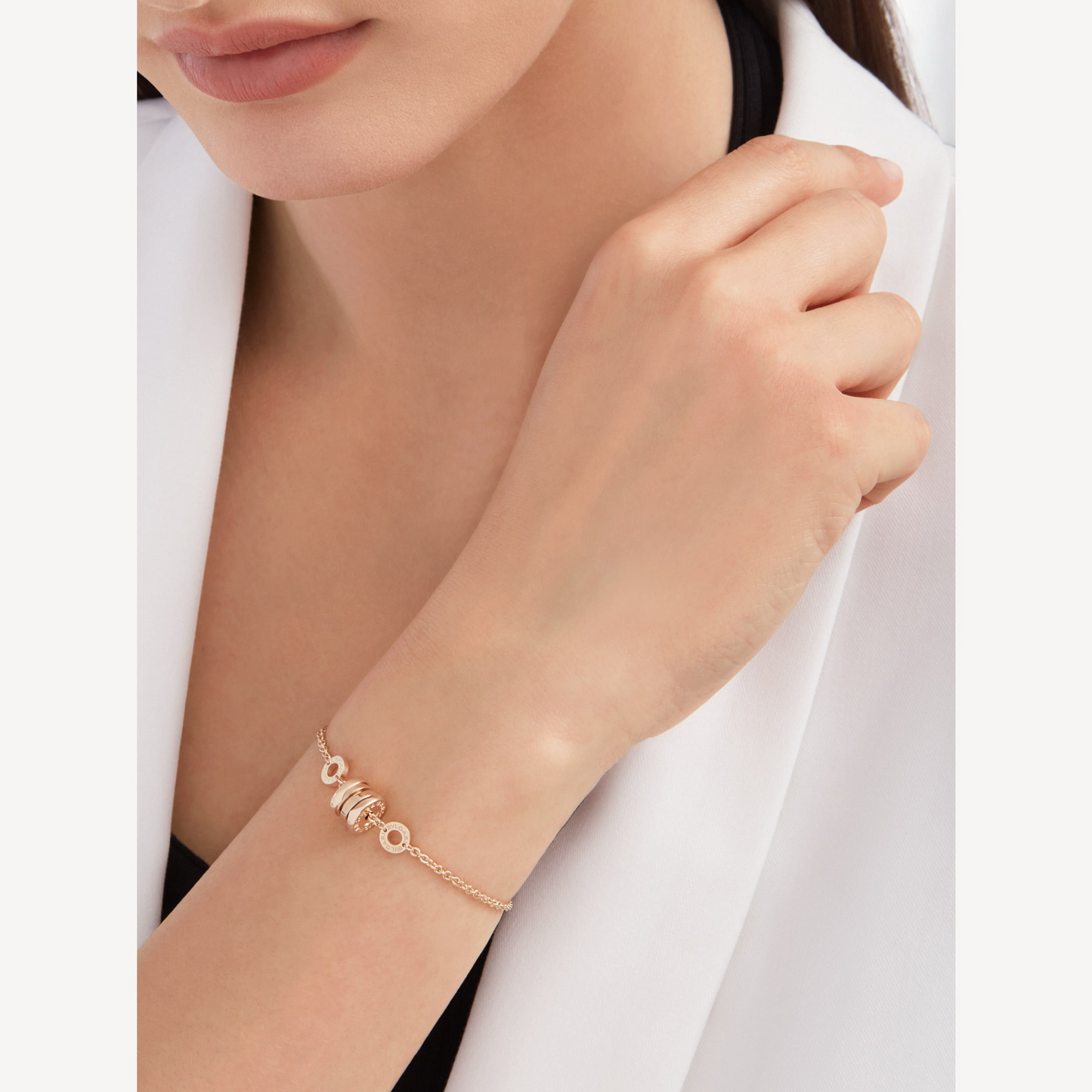 [Perla Lux]ZERO 1 SOFT PINK GOLD BRACELET