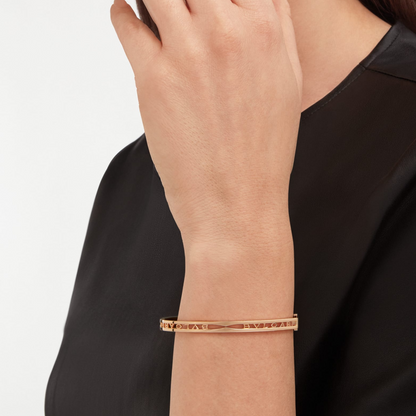 [Perla Lux]ZERO 1 SPIRAL LOGO PINK GOLD BRACELET