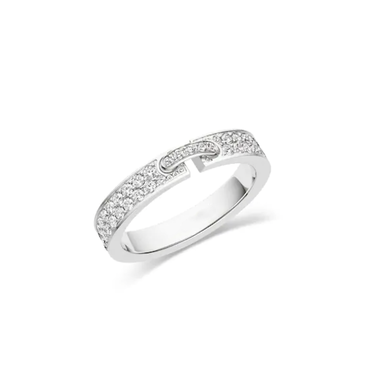 [Perla Lux]ALLIANCE LIENS VIDENCE PAVED DIAMOND 4MM RING
