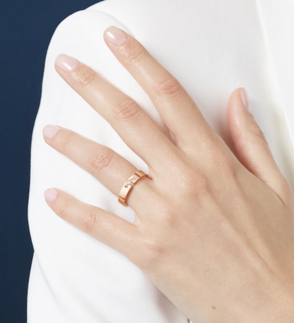 [Perla Lux]ALLIANCE LIENS VIDENCE DIAMOND 4MM RING