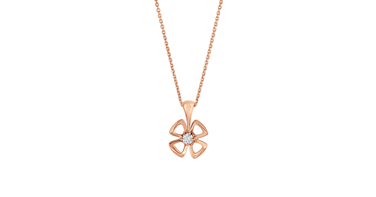 [Perla Lux]FIOREVER NECKLACE DIAMOND CENTER