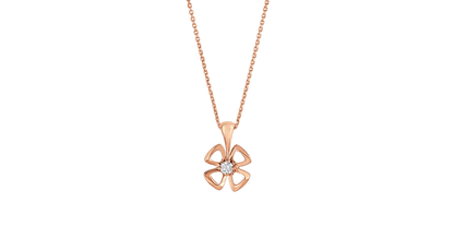 [Perla Lux]FIOREVER NECKLACE DIAMOND CENTER