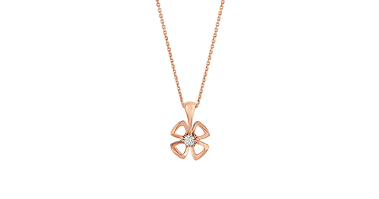 [Perla Lux]FIOREVER NECKLACE DIAMOND CENTER