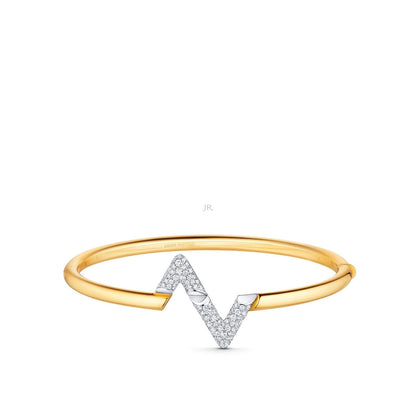 [Perla Lux]VOLTE UPSITE DOWN GOLD DIAMOND BRACELET