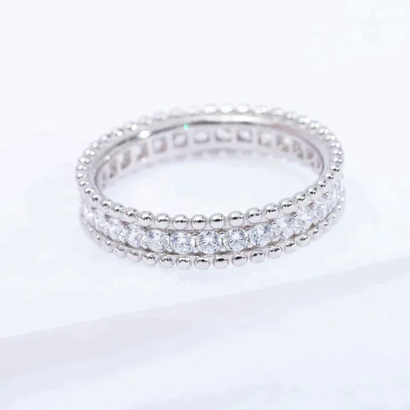 [Perla Lux]PERLEE DIAMOND SILVER RING