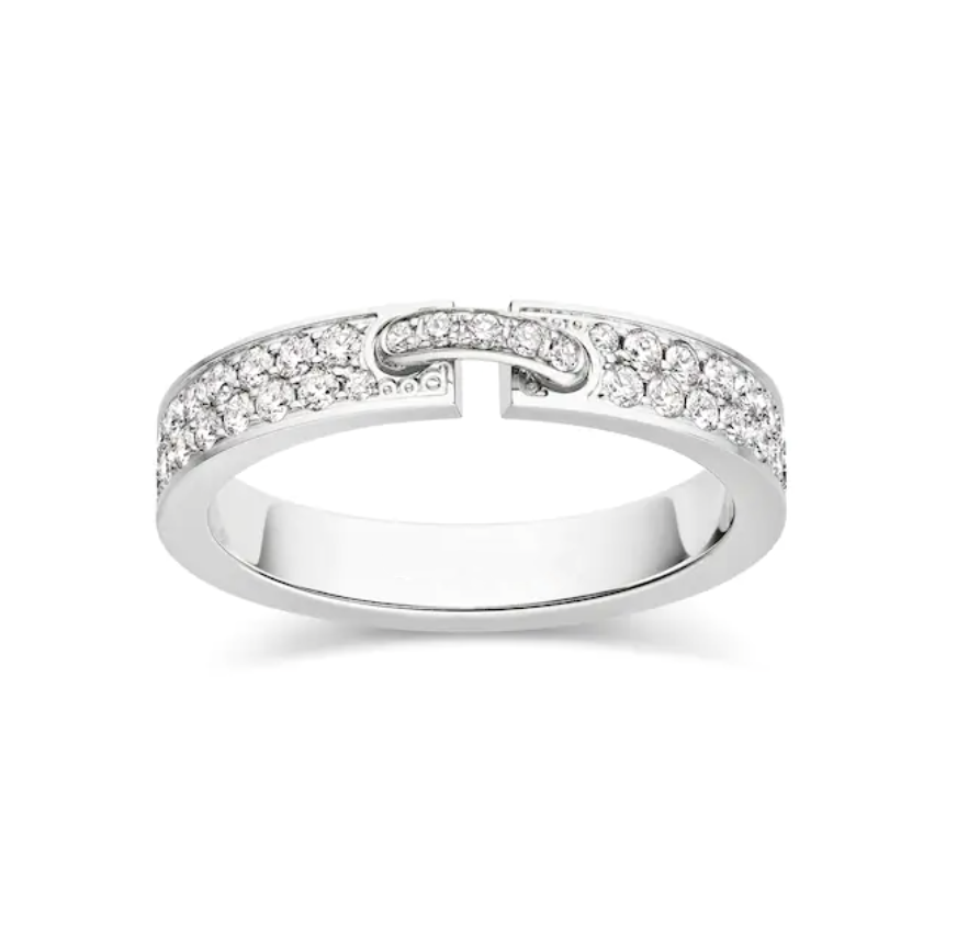 [Perla Lux]ALLIANCE LIENS VIDENCE PAVED DIAMOND 4MM RING