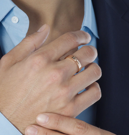 [Perla Lux]ALLIANCE LIENS VIDENCE 4MM RING