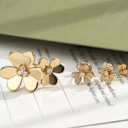 [Perla Lux]CLOVER COMOS GOLD DIAMOND RING