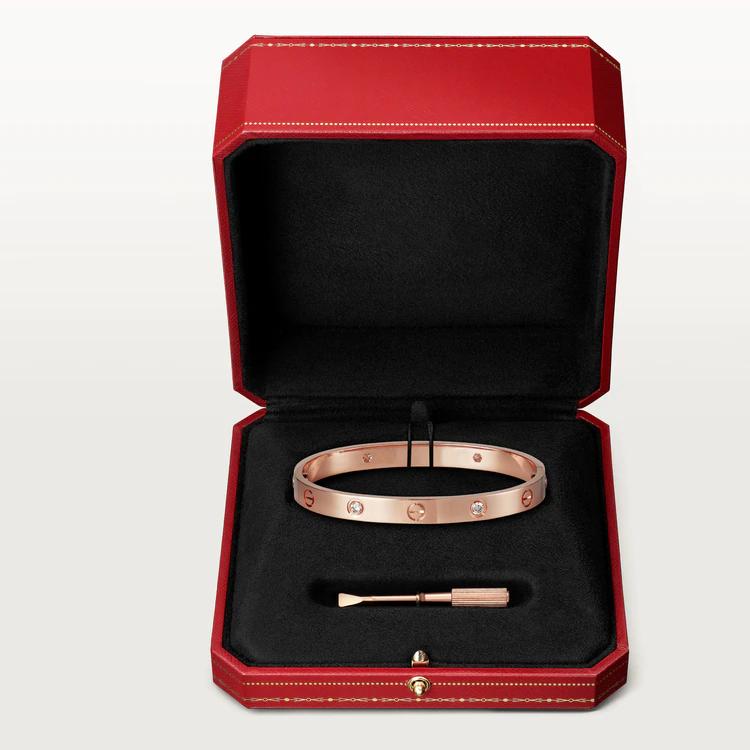 [Perla Lux]LOVE BRACELET 6.1MM 4 DIAMONDS