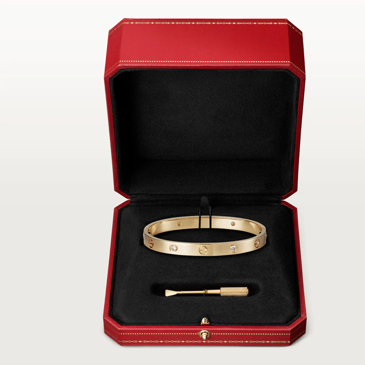 [Perla Lux]LOVE BRACELET 6.1MM 4 DIAMONDS