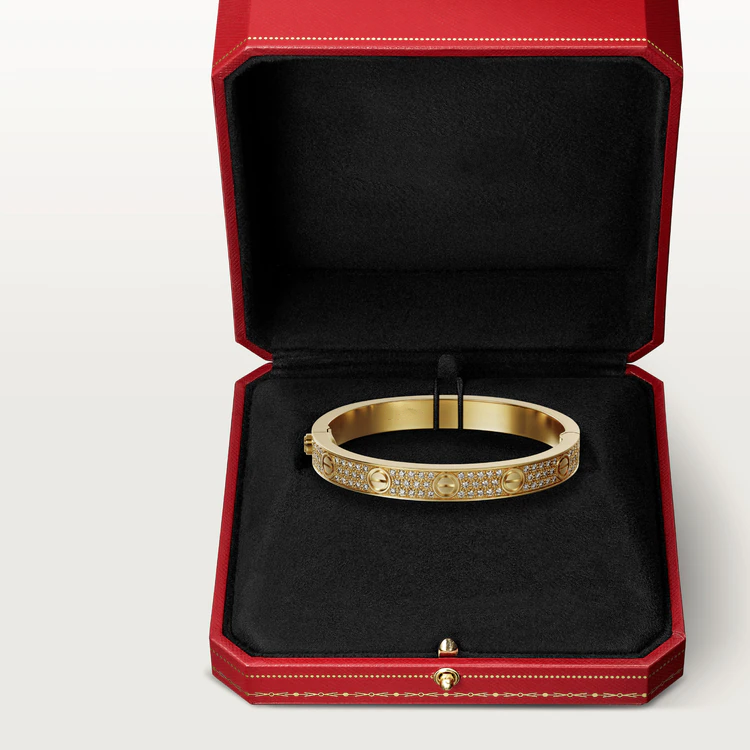 [Perla Lux]LOVE BRACELET 6.1MM DIAMOND-PAVED