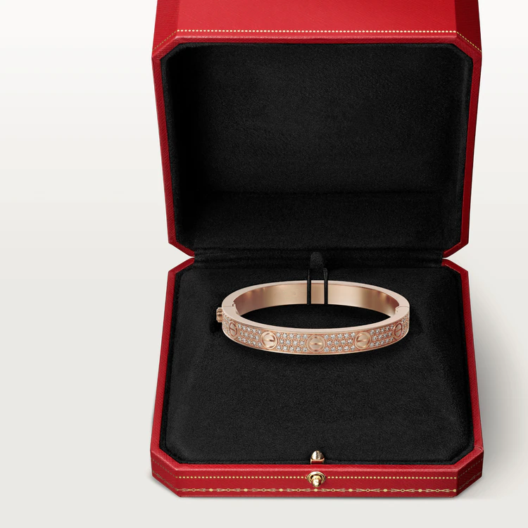 [Perla Lux]LOVE BRACELET 6.1MM DIAMOND-PAVED
