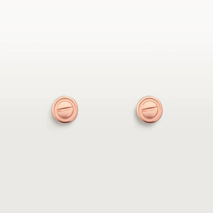[Perla Lux]LOVE EARRINGS PINK GOLD 10MM