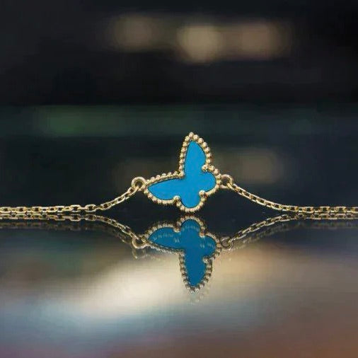 [Perla Lux]BUTTERFLY TURQUOISE BUTTERFLY BRACELET