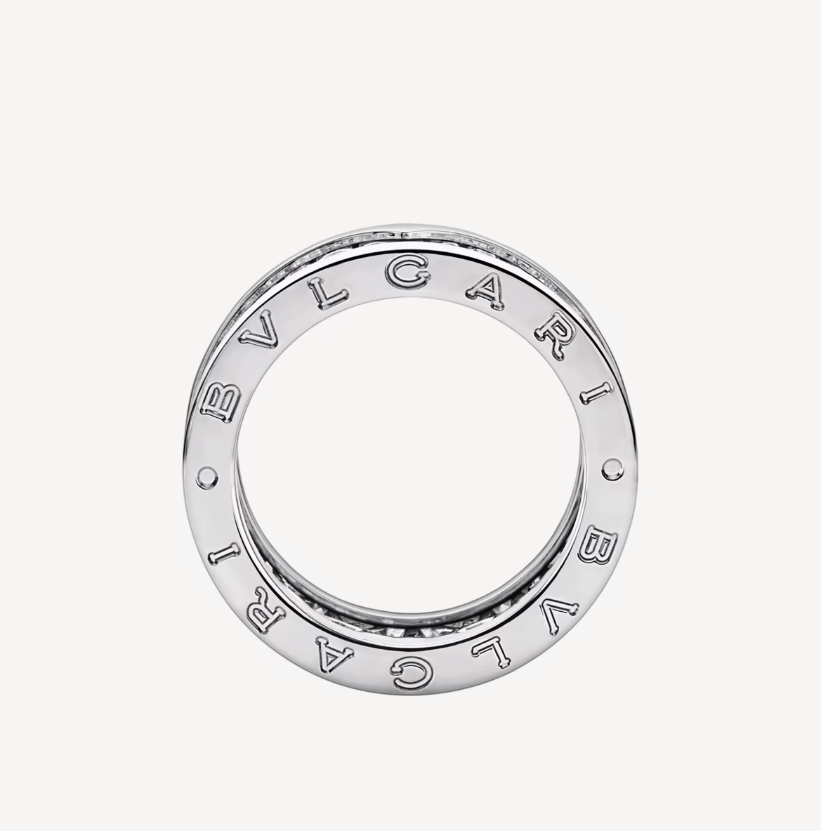 [Perla Lux]ZERO 1 WITH PAVED DIAMONDS ON THE SPIRAL RING