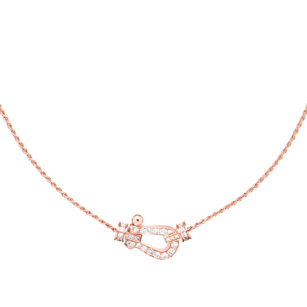 [Perla Lux]FORCE 10 PINK GOLD DIAMOND NECKLACE