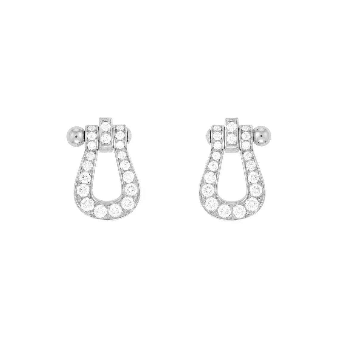 [Perla Lux]FORCE 10 FULL DIAMOND STUD EARRINGS MINI MODEL