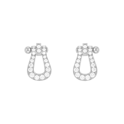 [Perla Lux]FORCE 10 FULL DIAMOND STUD EARRINGS MINI MODEL