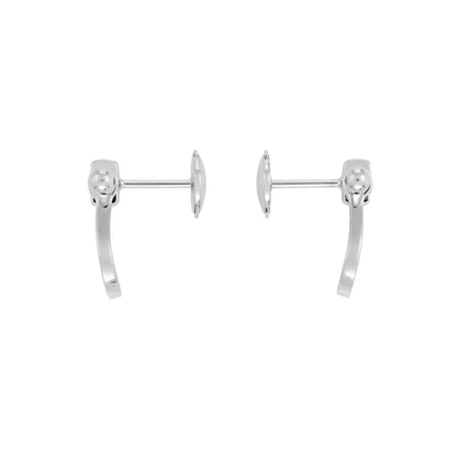 [Perla Lux]FORCE 10 FULL DIAMOND STUD EARRINGS MINI MODEL