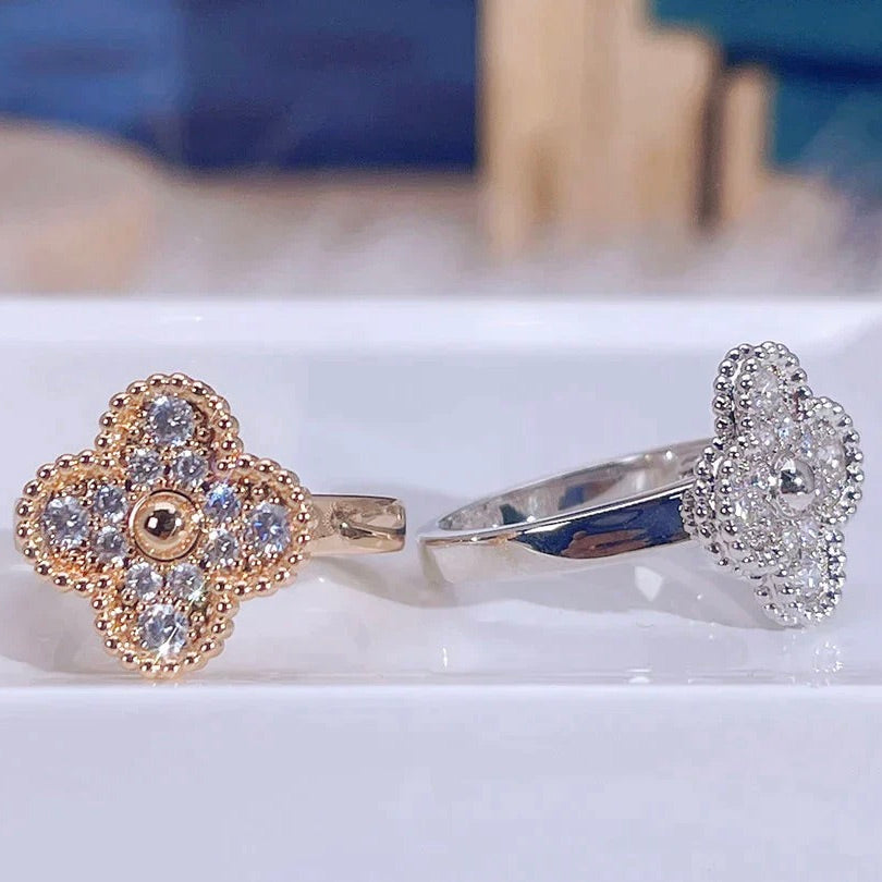 [Perla Lux]CLOVER DIAMOND RING