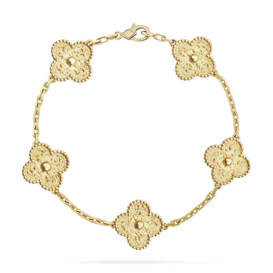 [Perla Lux]CLOVER 5 MOTIFS BRONZING BRACELET