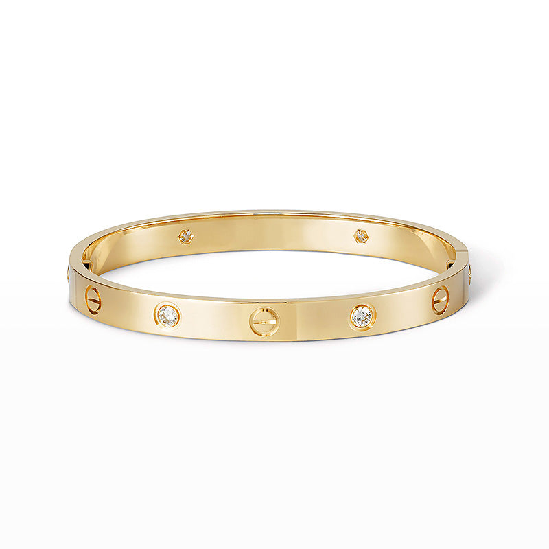 [Perla Lux]LOVE BRACELET 6.1MM 4 DIAMONDS