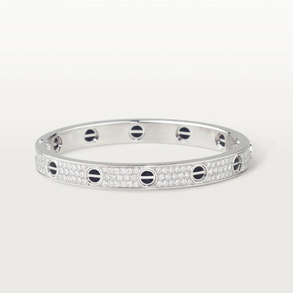 [Perla Lux]LOVE BRACELET 6.1MM DIAMOND-PAVED CERAMIC