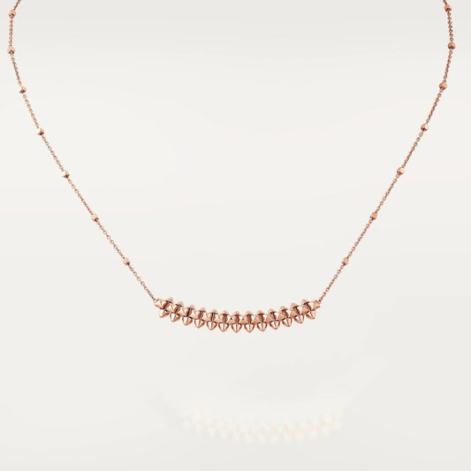 [Perla Lux]CLASH PINK GOLD NECKLACE