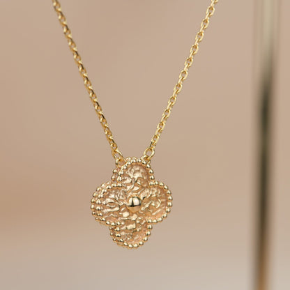 [Perla Lux]CLOVER 15MM  BRONZING NECKLACE