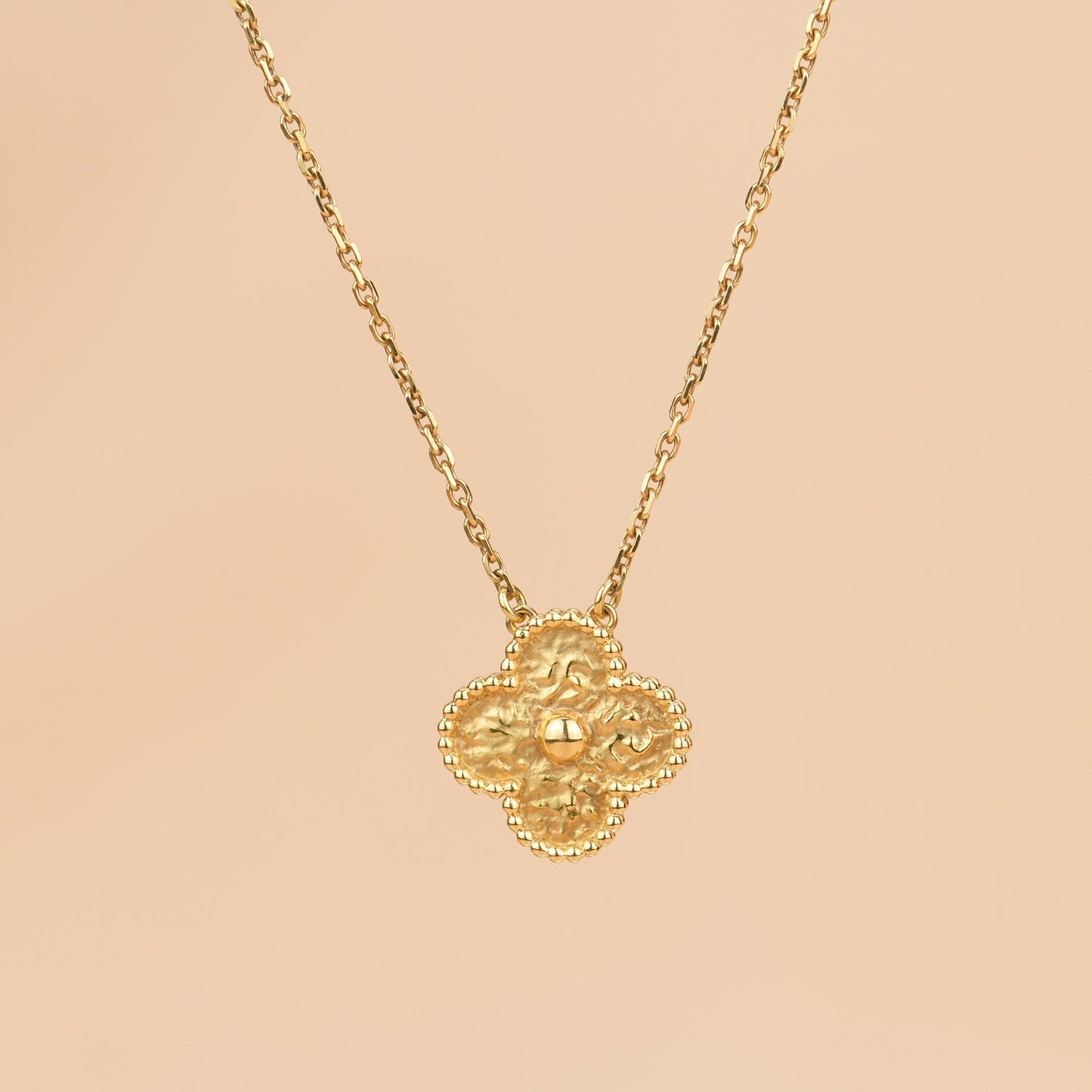 [Perla Lux]CLOVER 15MM  BRONZING NECKLACE