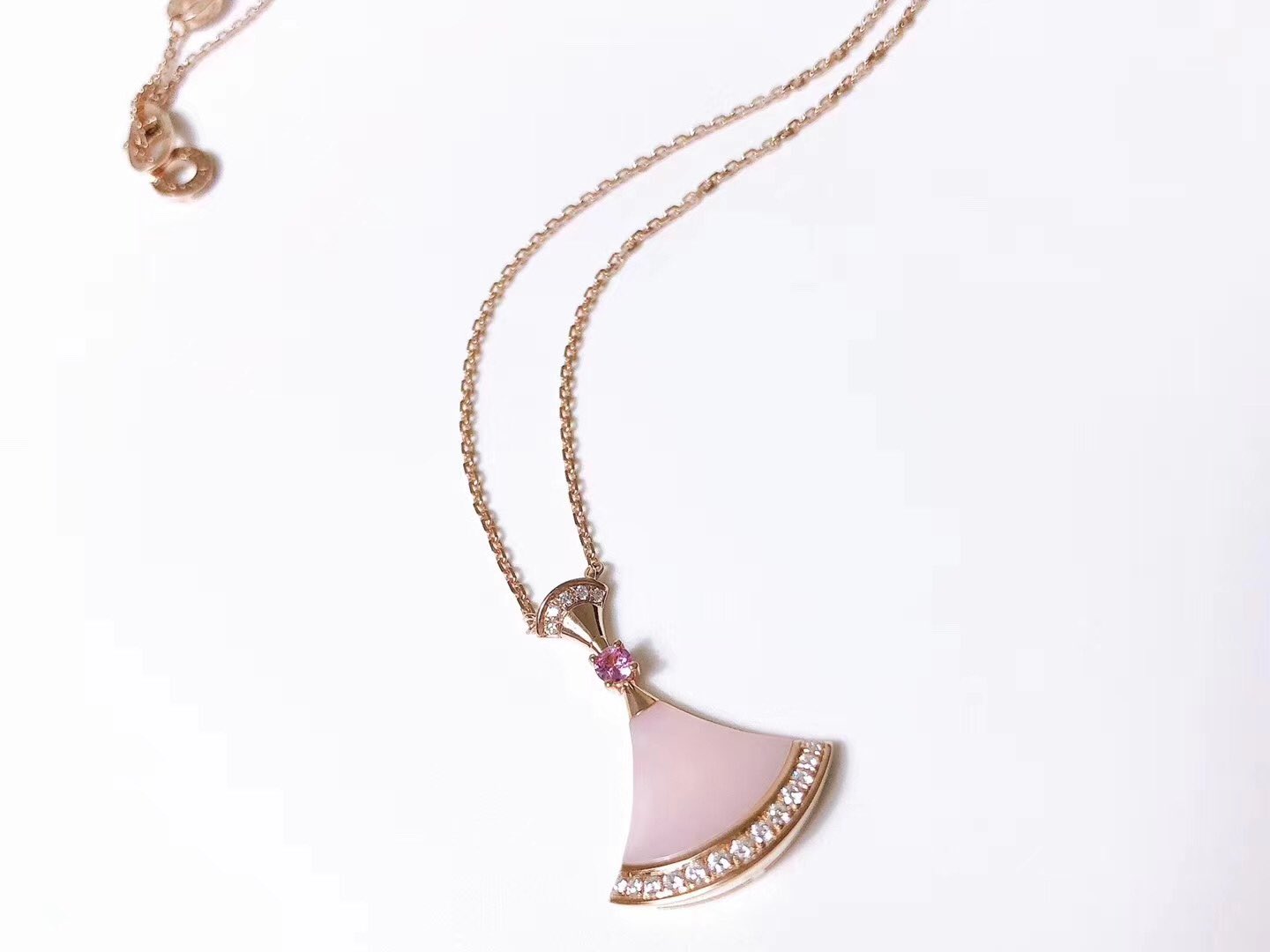 [Perla Lux]DREAM NECKLACE PINK MOP DIAMOND