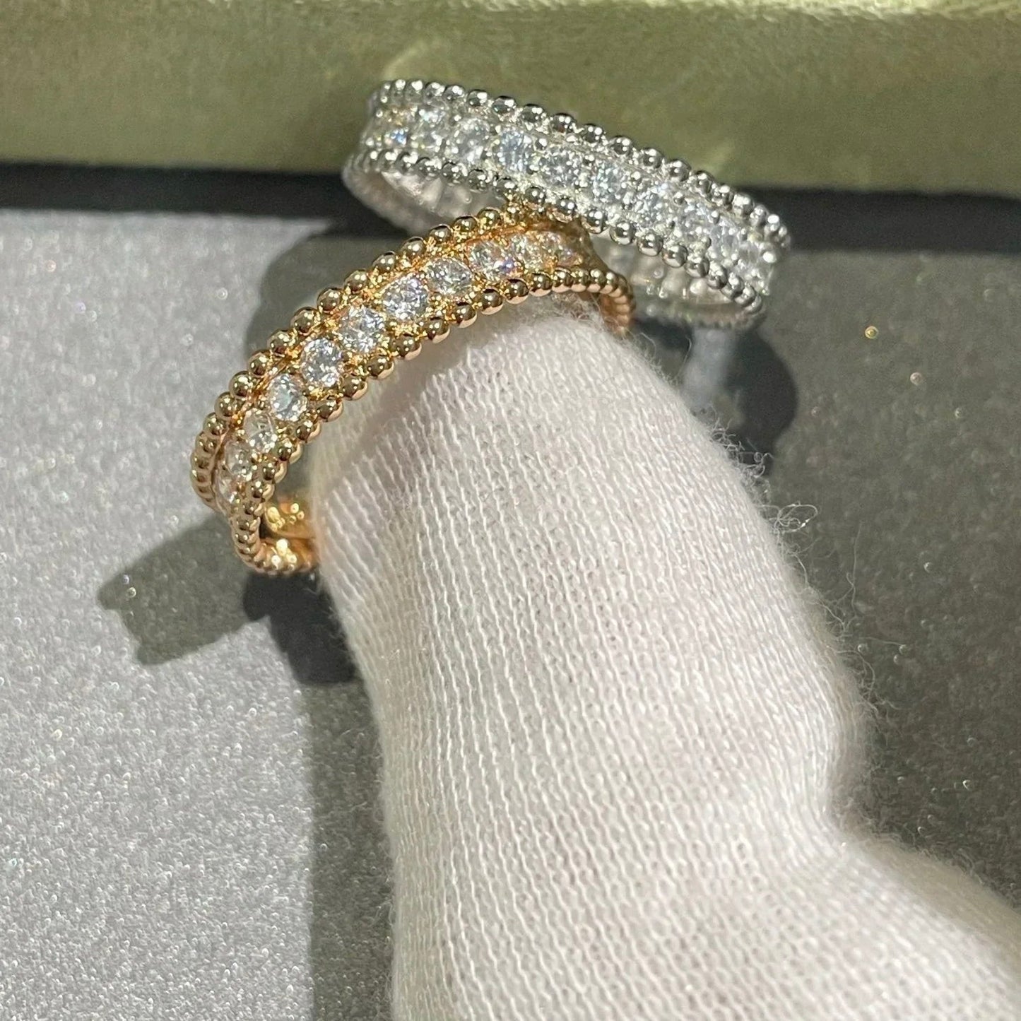 [Perla Lux]PERLEE DIAMOND SILVER RING